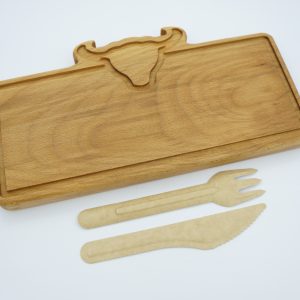 Bb Wood Ahşap Açık Büfe Servis Tabağı