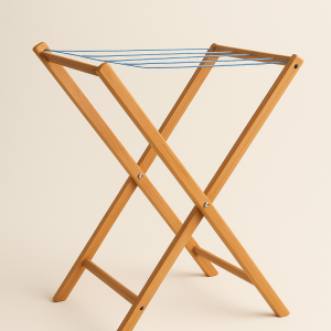 Otel Tipi Ahşap Çamaşır Kurutma Askısı