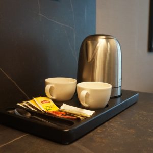 Ahşap Otel Odası İkram Seti Standart Model (Siyah Renk)