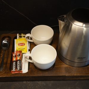 Ahşap Otel Odası İkram Seti Standart Model (Ceviz Renk)