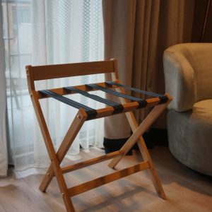 Otel Tipi Ahşap Valizlik Arkalıklı Standart